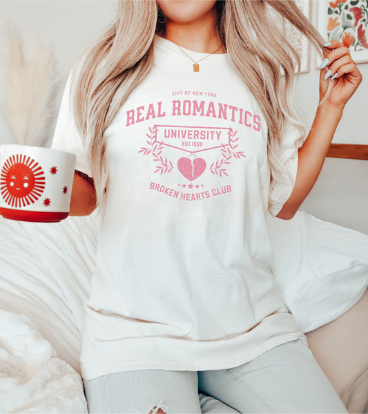 Real Romantics University T-shirt
