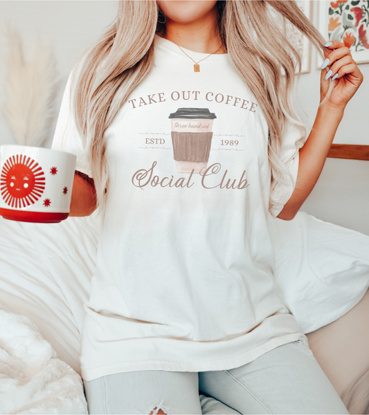 Take Out Coffee Social Club T-shirt