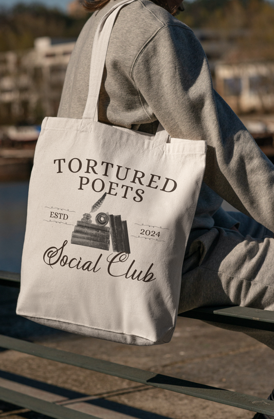 Tortured Poets Social Club Tote Bag